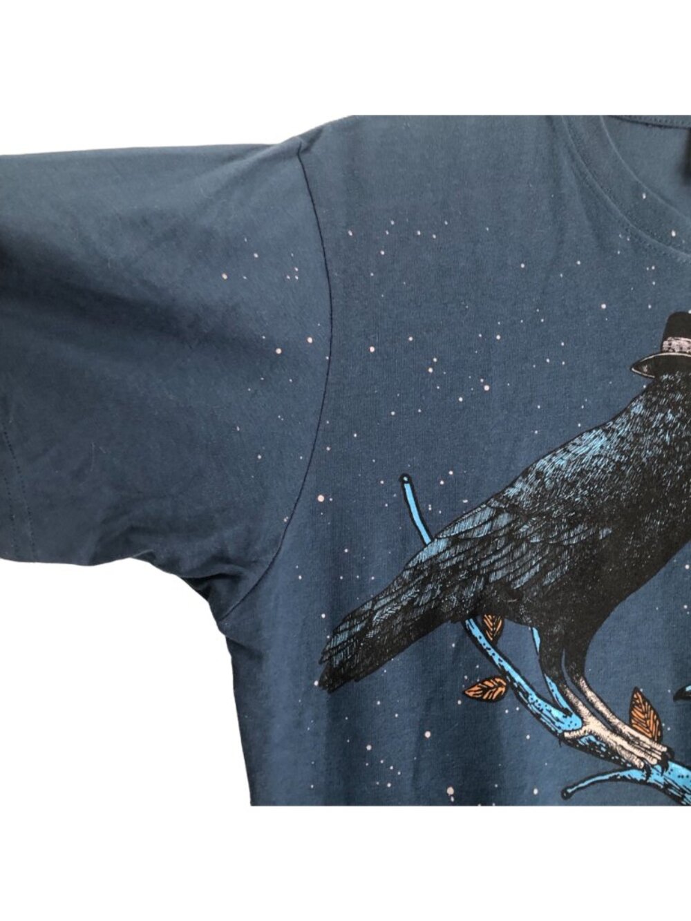 Design by Humans Alvarejo The Perfect Murder Crow Graphic Tshirt Medium - Picture 3 of 6